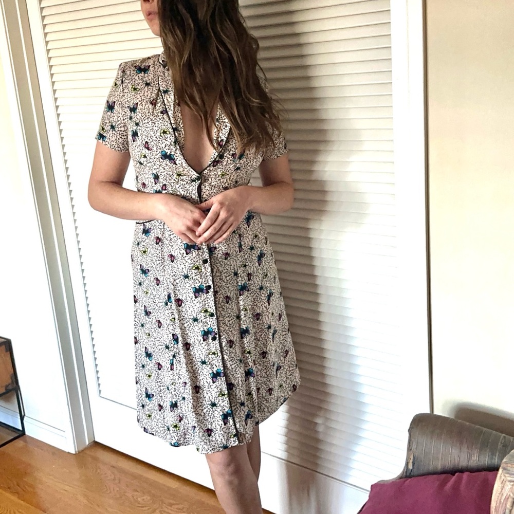 NWT HVN Maria Butterfly Dress